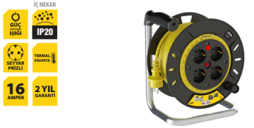 PMP-25315-F BOBIN 3G1,5 25M SİYAH KABLO STANLEY