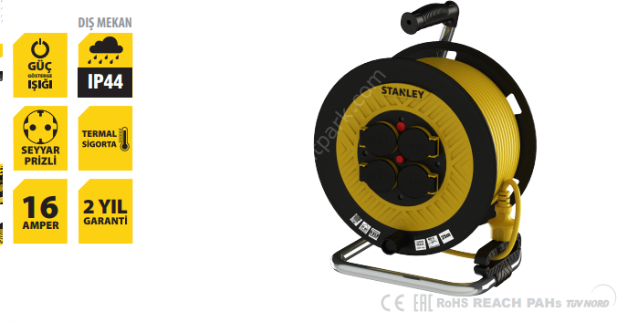 ST-P-4025 40M 3X2,5MM SEY.PLASTİK MAKARA STANLEY